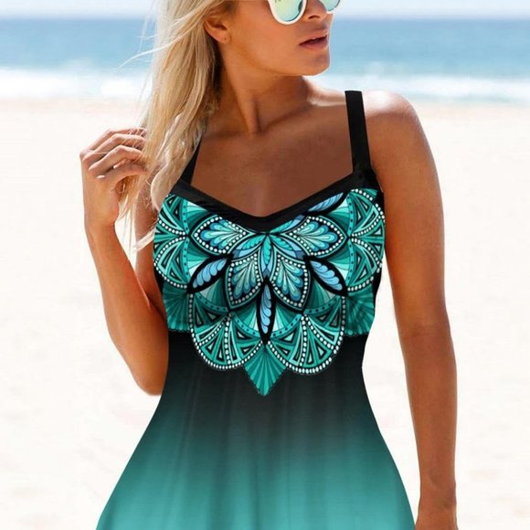 COPY - 2 Piece Bathing Suits For Women, Trendy Set J - Picture 4 of 7